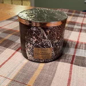 NEW Bath and Body Works Fall Farmhouse Candle